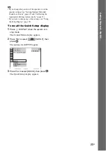 Preview for 23 page of Sony BRAVIA DAV-HDX465 Operating Instructions Manual