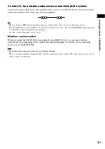 Preview for 31 page of Sony BRAVIA DAV-HDX465 Operating Instructions Manual