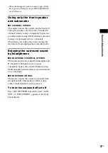 Preview for 37 page of Sony BRAVIA DAV-HDX465 Operating Instructions Manual