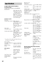 Preview for 88 page of Sony BRAVIA DAV-HDX465 Operating Instructions Manual