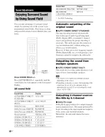 Preview for 42 page of Sony BRAVIA DAV-HDX500 Operating Instructions Manual