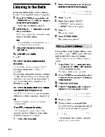 Предварительный просмотр 68 страницы Sony BRAVIA DAV-HDX589W Operating Instructions Manual