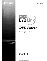 Sony Bravia DMX-DVD Operating Instructions Manual preview