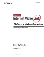 Preview for 1 page of Sony BRAVIA DMX-NV1 Operating Instructions Manual