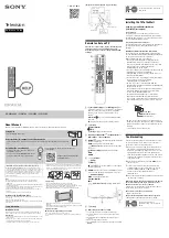 Preview for 1 page of Sony BRAVIA KD-43W880K Reference Manual