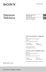 Sony BRAVIA KD-43X720E Operating Instructions Manual предпросмотр