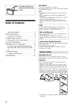 Preview for 2 page of Sony BRAVIA  KD-43X8000G Reference Manual