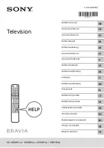 Sony Bravia KD-43XH85 Series Reference Manual предпросмотр