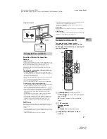 Предварительный просмотр 3 страницы Sony BRAVIA KD-48A9S Reference Manual