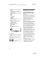 Предварительный просмотр 4 страницы Sony BRAVIA KD-48A9S Reference Manual