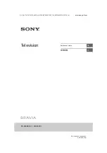 Sony Bravia KD-49X8000C Reference Manual preview