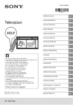 Preview for 1 page of Sony BRAVIA KD-49XG90 Series Reference Manual