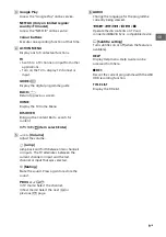 Preview for 9 page of Sony BRAVIA KD-55A1 Reference Manual