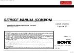 Sony BRAVIA KD-55A9G Service Manual preview