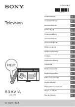 Sony BRAVIA KD-55AF8 Reference Manual предпросмотр