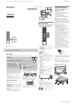 Предварительный просмотр 1 страницы Sony BRAVIA KD-55X7400H Reference Manual