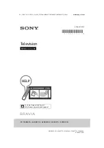 Sony BRAVIA KD-55X8500G Reference Manual предпросмотр