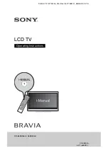 Предварительный просмотр 1 страницы Sony Bravia KD-55X8504A Operating Instructions Manual