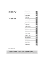 Sony BRAVIA KD-55XD8505B Reference Manual предпросмотр