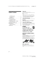 Preview for 2 page of Sony Bravia KD-65XD85 series Reference Manual