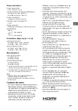 Preview for 21 page of Sony BRAVIA KD-65Z9F Reference Manual