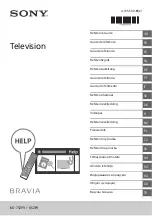 Sony Bravia KD-65ZF9 Reference Manual предпросмотр