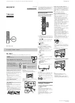 Sony BRAVIA KD-75X9007H Manual preview