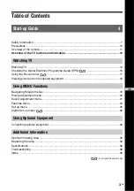 Preview for 3 page of Sony Bravia KDF-50E2010 Operating Instructions Manual