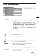 Preview for 21 page of Sony Bravia KDF-50E2010 Operating Instructions Manual