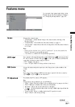 Preview for 23 page of Sony Bravia KDF-50E2010 Operating Instructions Manual