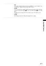 Preview for 27 page of Sony Bravia KDF-50E2010 Operating Instructions Manual