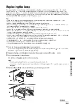 Preview for 33 page of Sony Bravia KDF-50E2010 Operating Instructions Manual