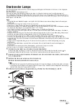 Preview for 73 page of Sony Bravia KDF-50E2010 Operating Instructions Manual