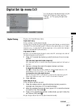 Preview for 27 page of Sony Bravia KDL-15G2000 Operating Instructions Manual