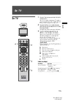 Предварительный просмотр 13 страницы Sony Bravia KDL-19L40 Series (Danish) Operating Instructions Manual