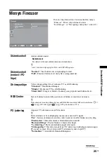 Предварительный просмотр 133 страницы Sony Bravia KDL-19L40 Series (Danish) Operating Instructions Manual