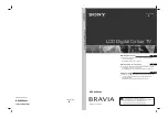 Sony Bravia KDL-20S40 Series Operating Instructions Manual preview