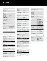 Preview for 2 page of Sony BRAVIA KDL-22BX320 Specifications