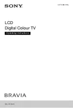 Preview for 1 page of Sony BRAVIA KDL-22CX32D Operating Instructions Manual