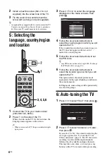 Предварительный просмотр 6 страницы Sony BRAVIA KDL-22CX32D Operating Instructions Manual