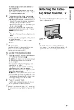 Предварительный просмотр 7 страницы Sony BRAVIA KDL-22CX32D Operating Instructions Manual