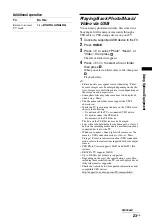 Preview for 23 page of Sony Bravia KDL-22EX310 Operating Instructions Manual