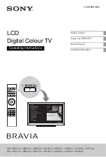 Preview for 1 page of Sony Bravia KDL-22EX32 Series Operating Instructions Manual