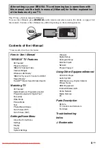 Предварительный просмотр 5 страницы Sony Bravia KDL-22EX423 Operating Instructions Manual