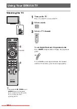 Предварительный просмотр 14 страницы Sony Bravia KDL-22EX423 Operating Instructions Manual