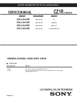 Preview for 1 page of Sony Bravia KDL-22L4000 Service Manual