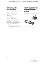 Preview for 6 page of Sony BRAVIA KDL-24W600A Operating Instructions Manual