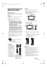 Предварительный просмотр 9 страницы Sony Bravia KDL-26E40 SERIES Operating Instructions Manual