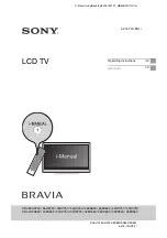 Sony BRAVIA KDL-26EX550 Operating Instructions Manual preview