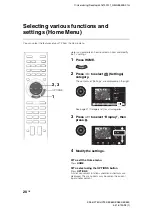 Предварительный просмотр 20 страницы Sony BRAVIA KDL-26EX550 Operating Instructions Manual